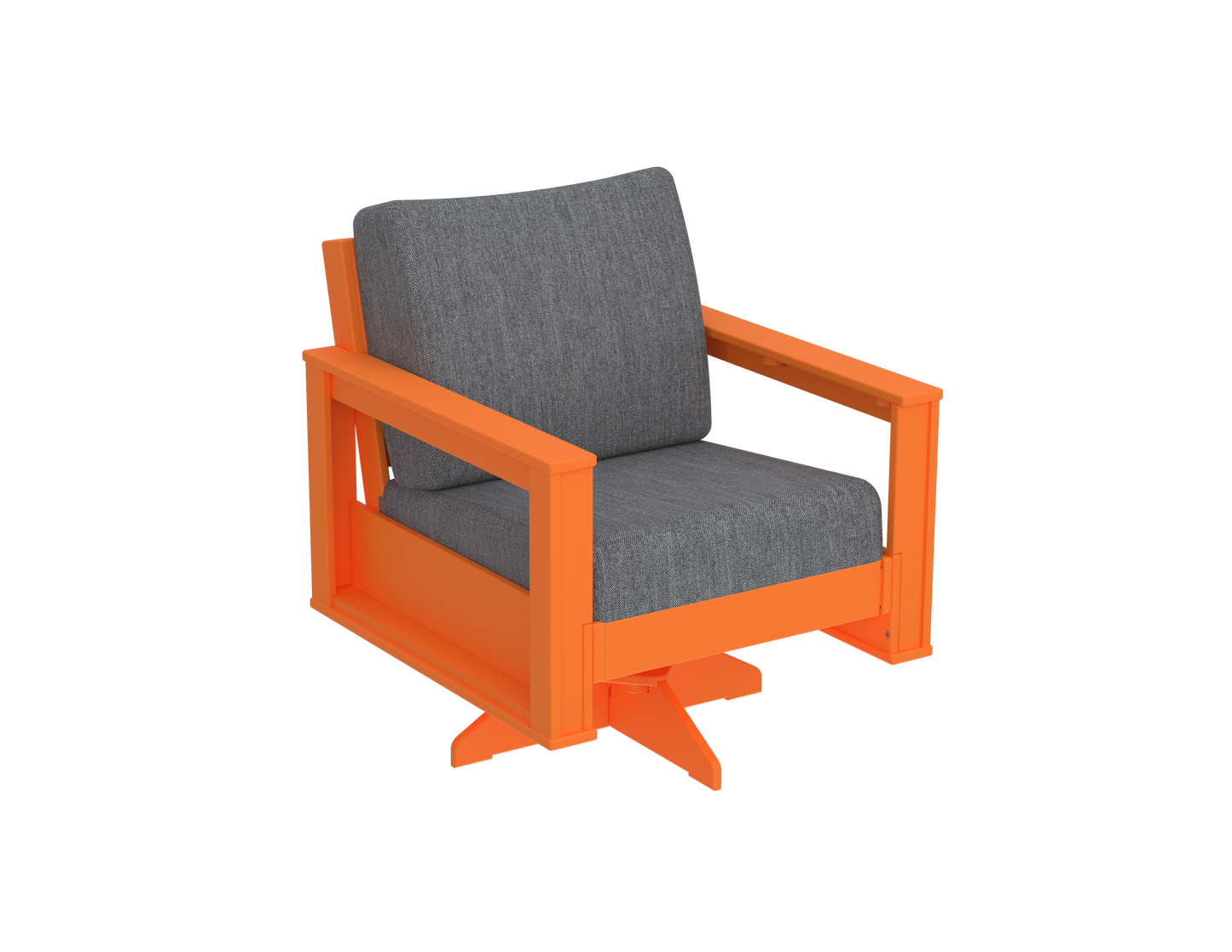 Modern Outdoor Swivel Arm Chair