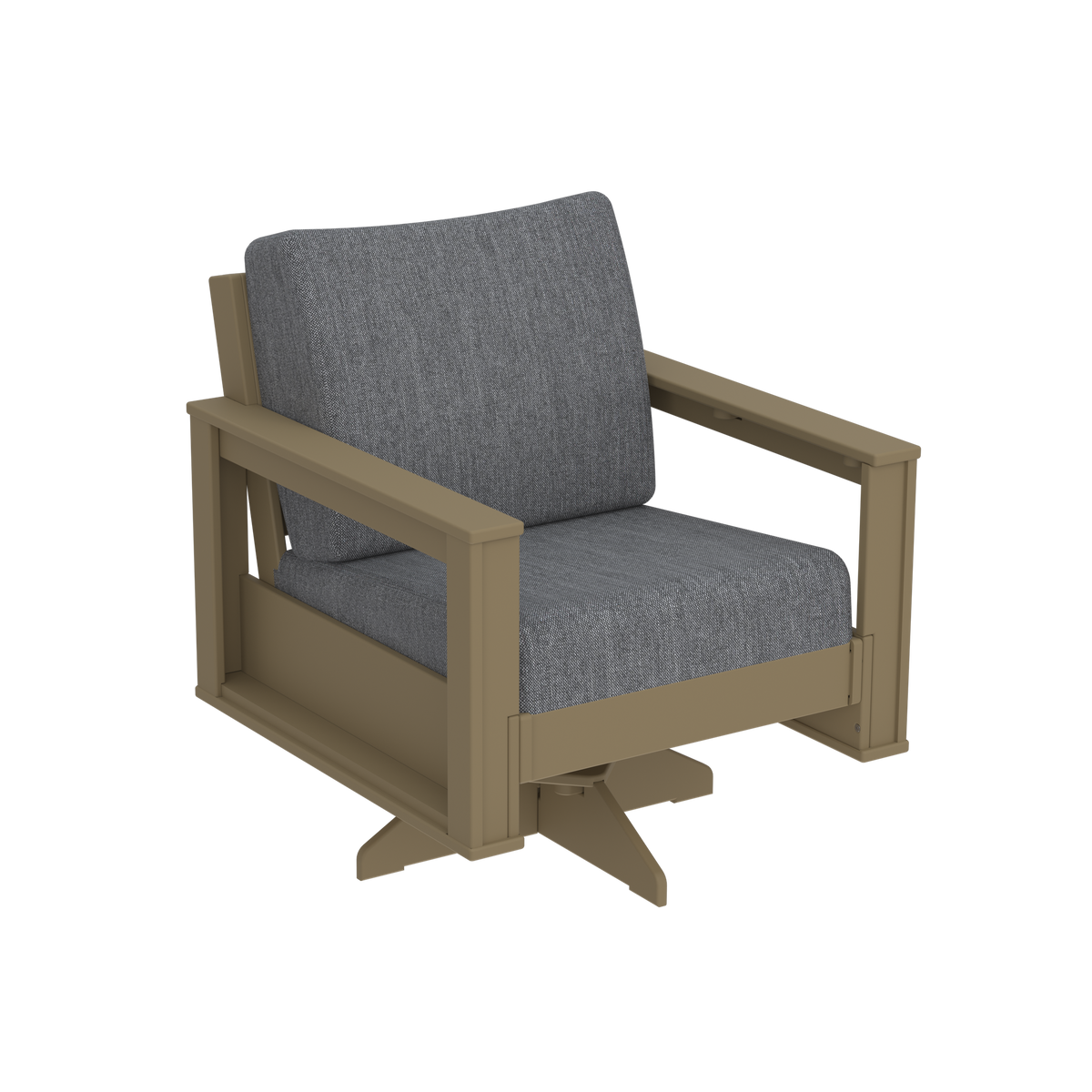 Modern Outdoor Swivel Arm Chair