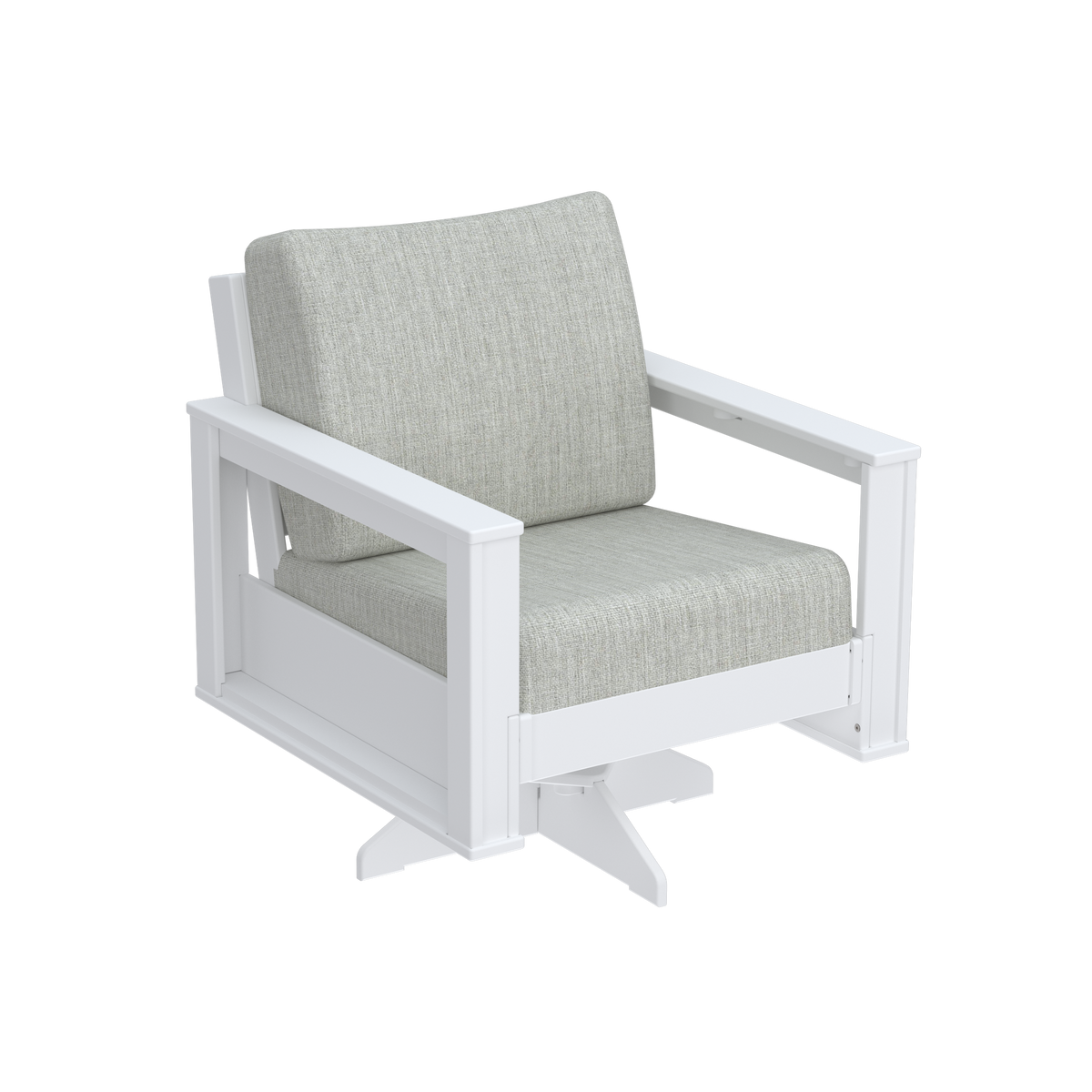 Modern Outdoor Swivel Arm Chair