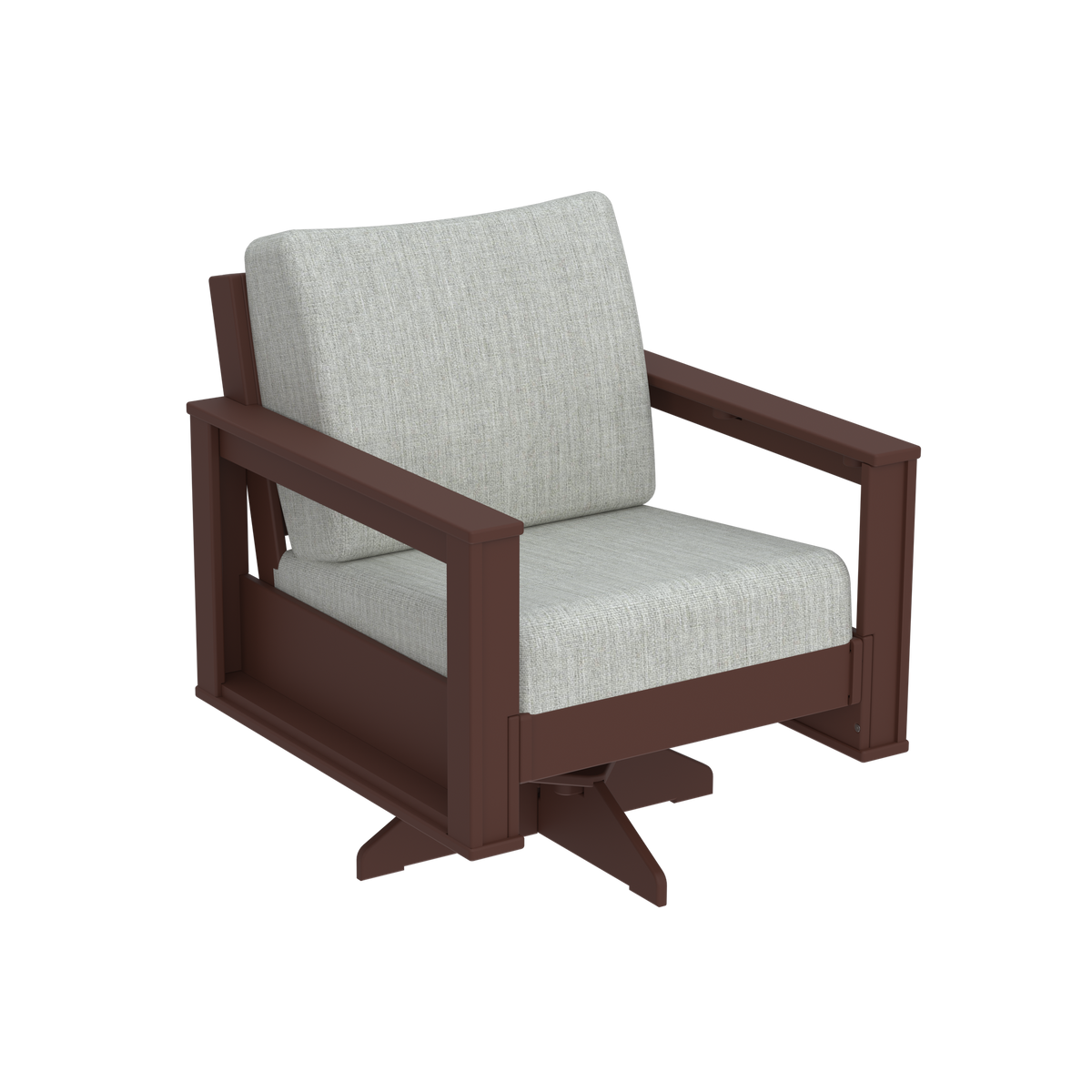 Modern Outdoor Swivel Arm Chair