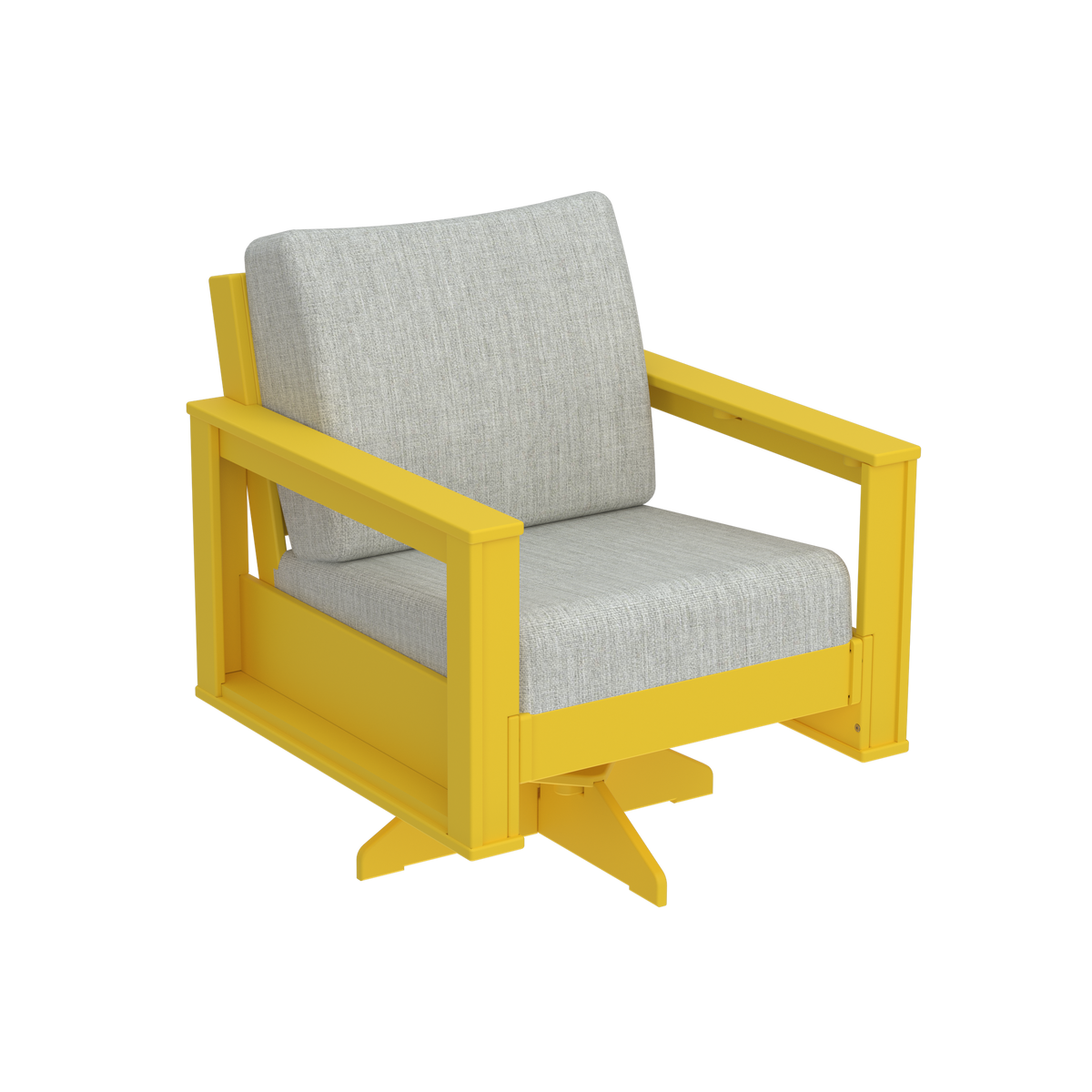 Modern Outdoor Swivel Arm Chair
