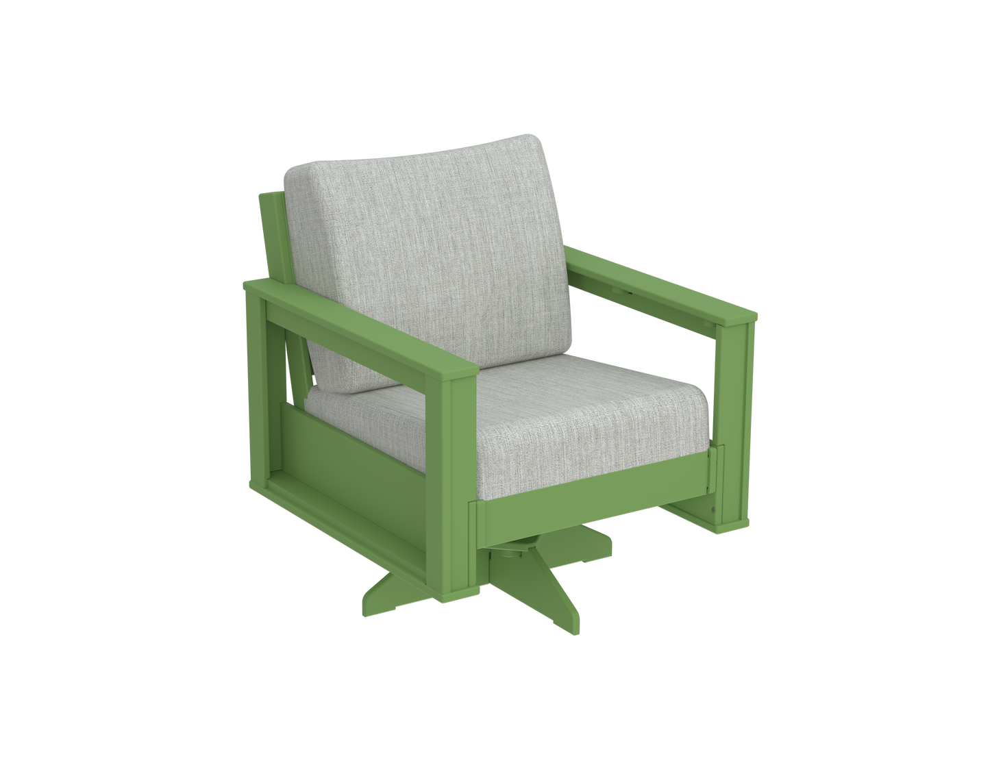 Modern Outdoor Swivel Arm Chair