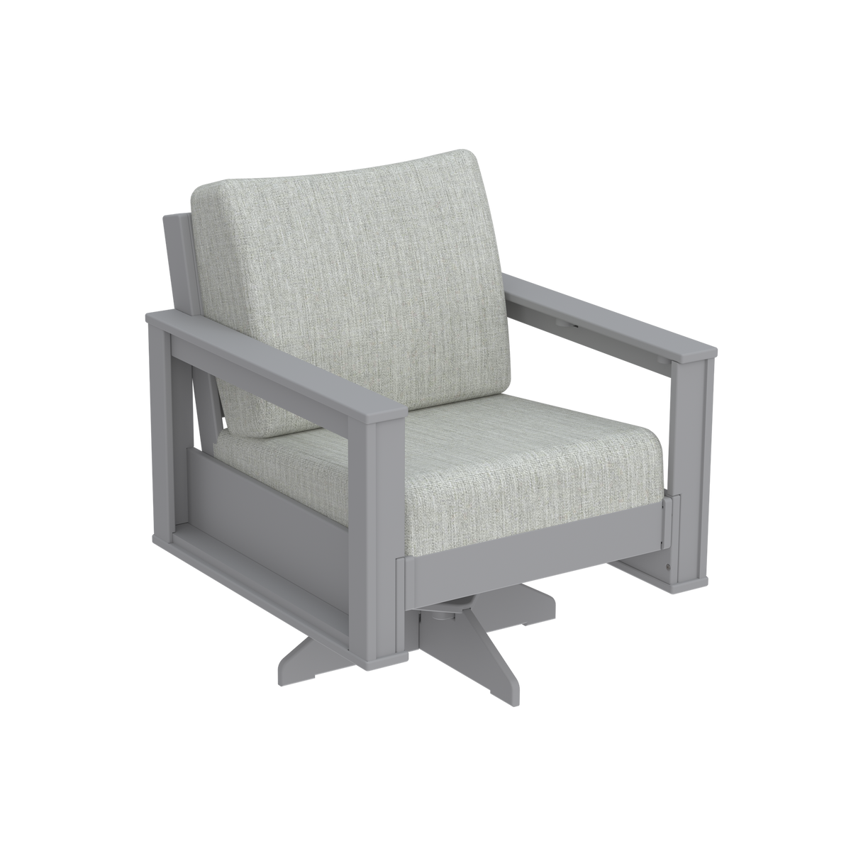 Modern Outdoor Swivel Arm Chair