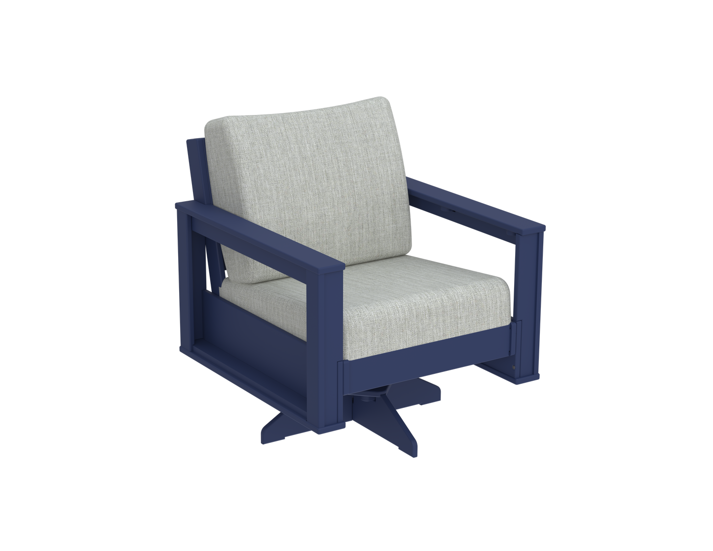 Modern Outdoor Swivel Arm Chair