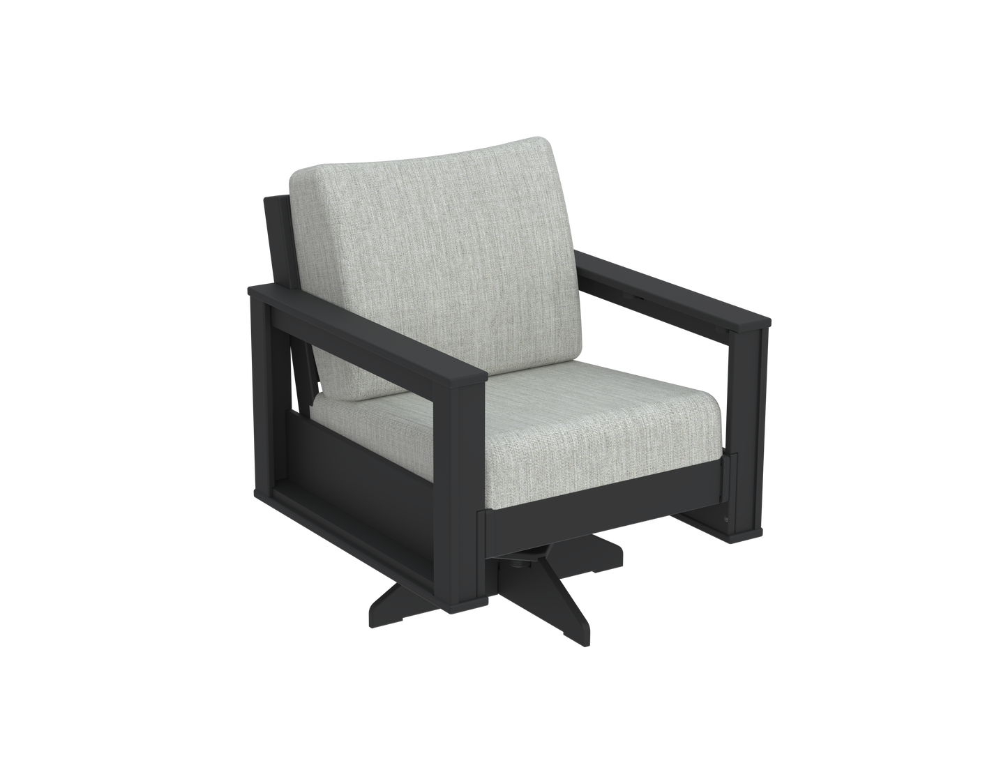 Modern Outdoor Swivel Arm Chair