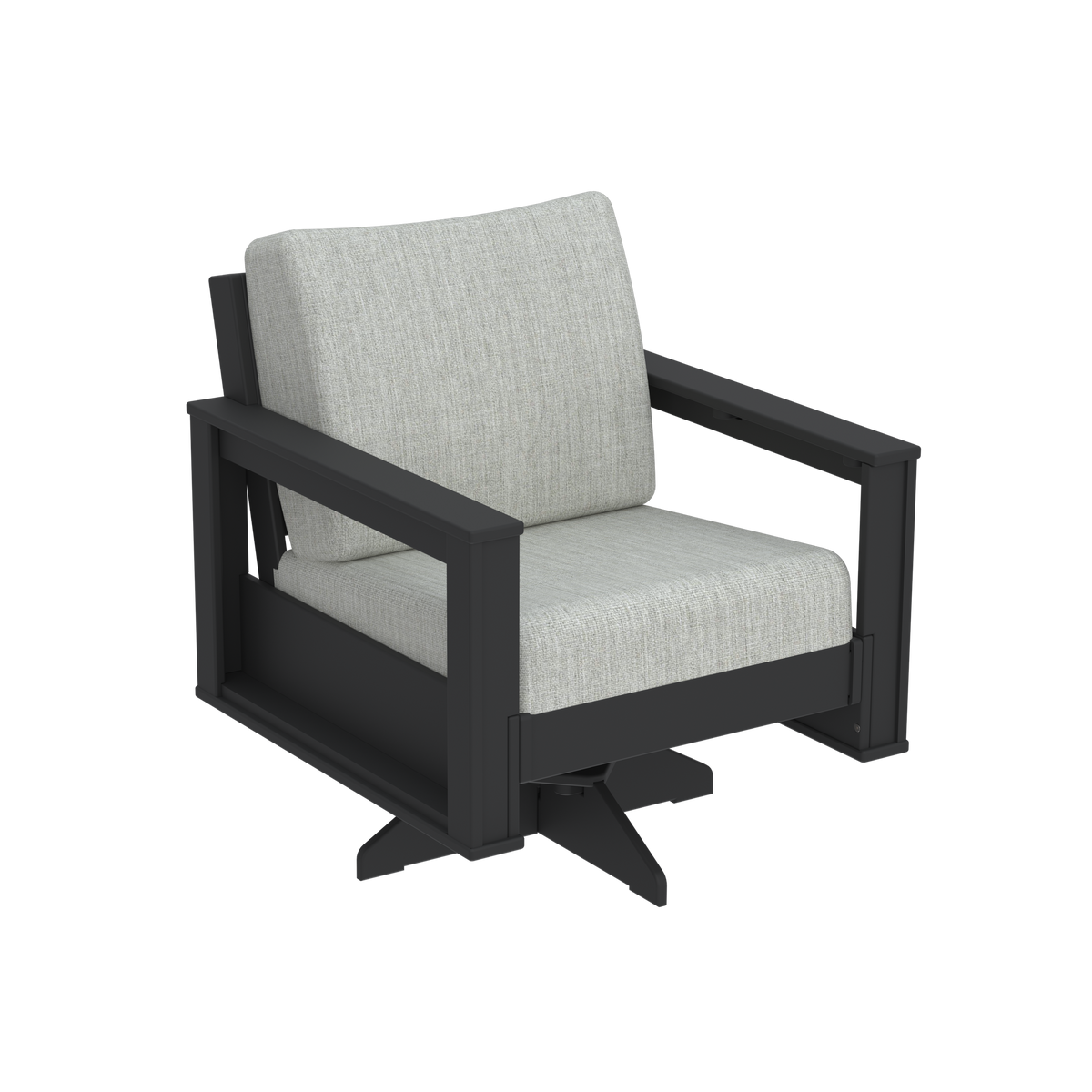 Modern Outdoor Swivel Arm Chair