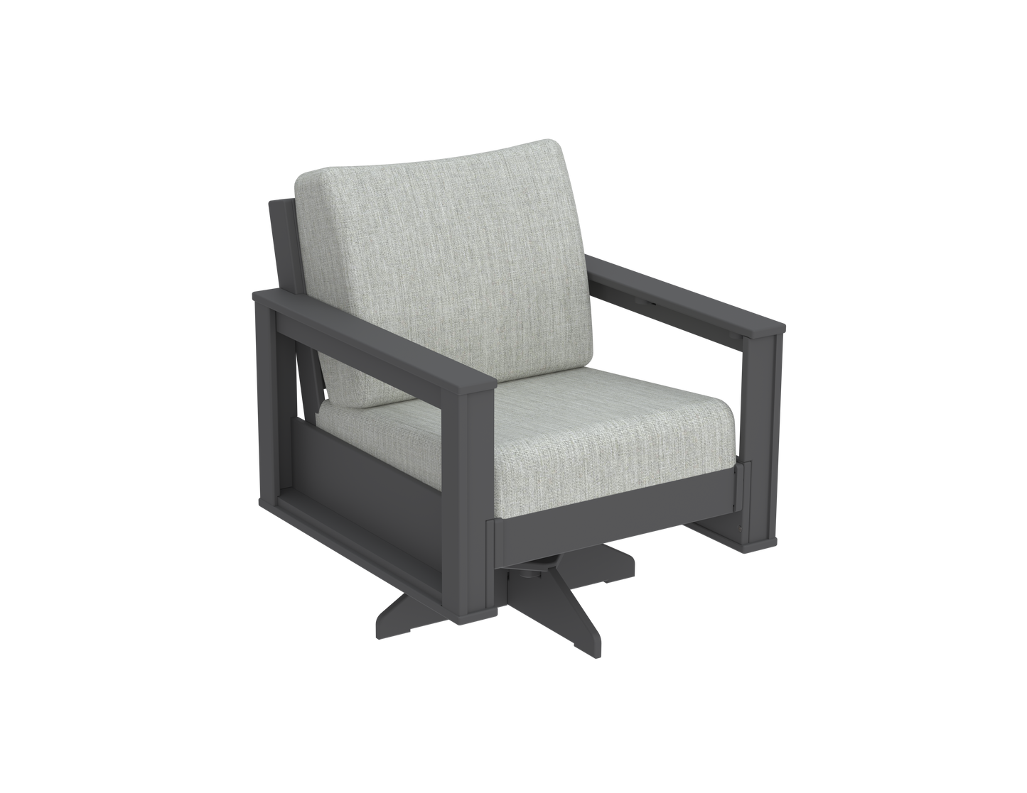 Modern Outdoor Swivel Arm Chair