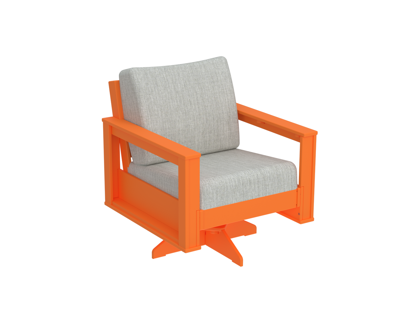 Modern Outdoor Swivel Arm Chair