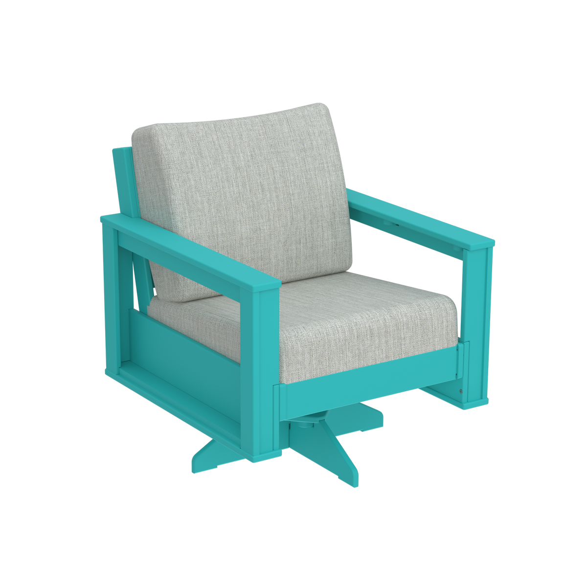 Modern Outdoor Swivel Arm Chair