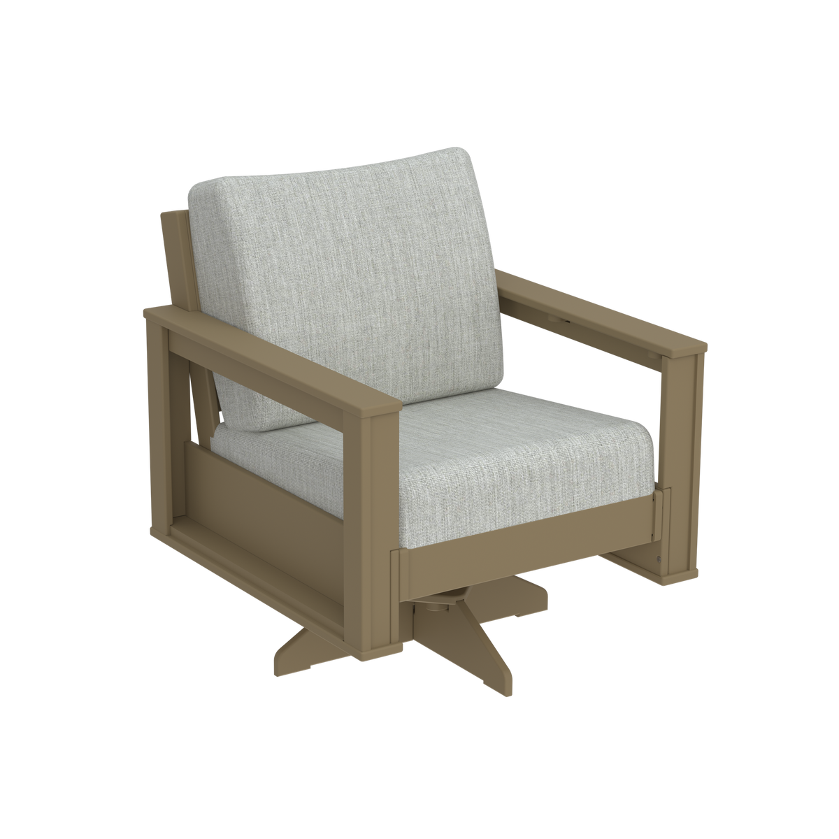 Modern Outdoor Swivel Arm Chair