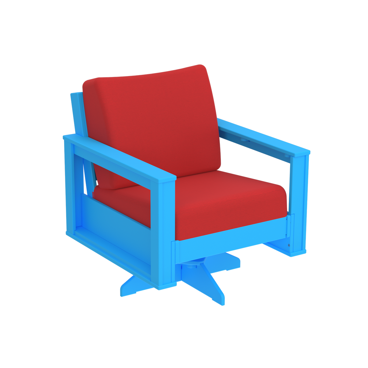 Modern Outdoor Swivel Arm Chair