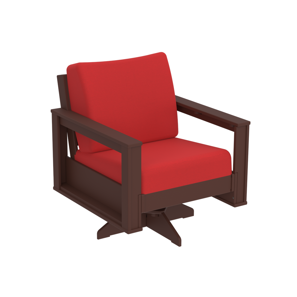 Modern Outdoor Swivel Arm Chair