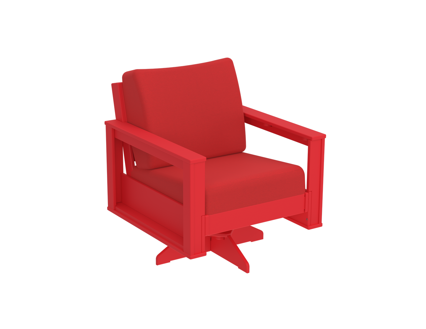 Modern Outdoor Swivel Arm Chair