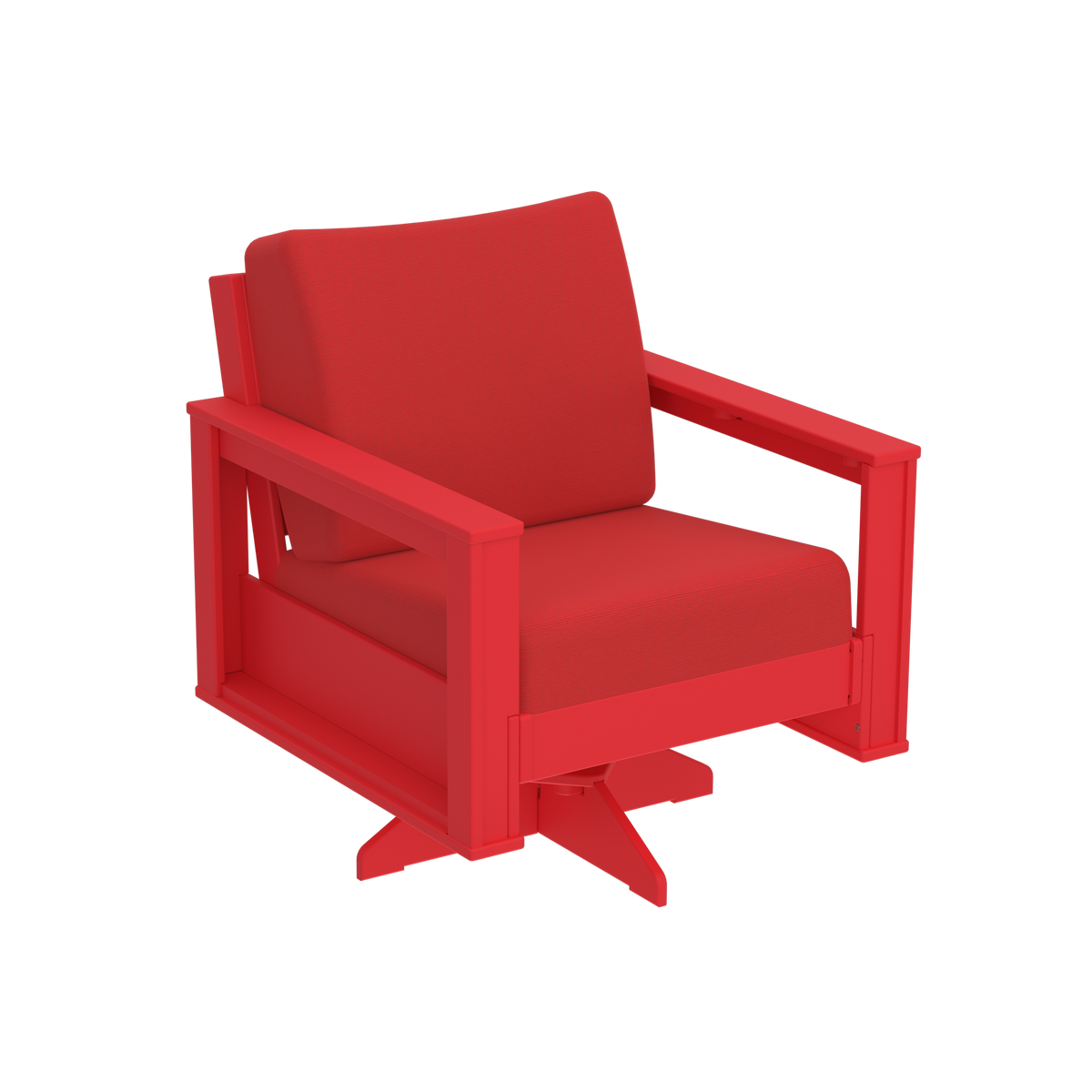 Modern Outdoor Swivel Arm Chair