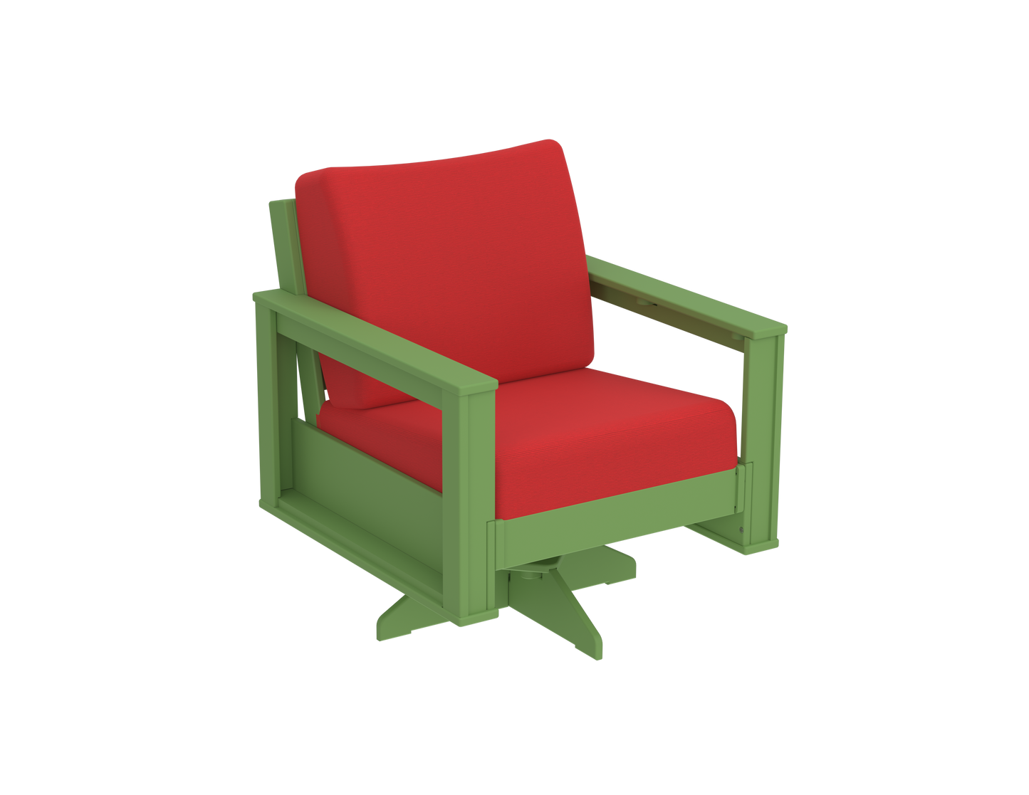 Modern Outdoor Swivel Arm Chair