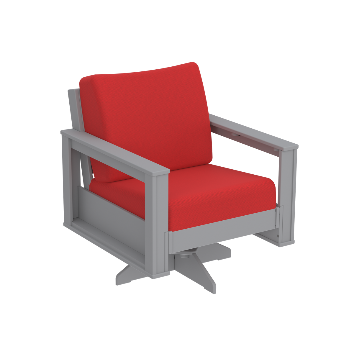 Modern Outdoor Swivel Arm Chair