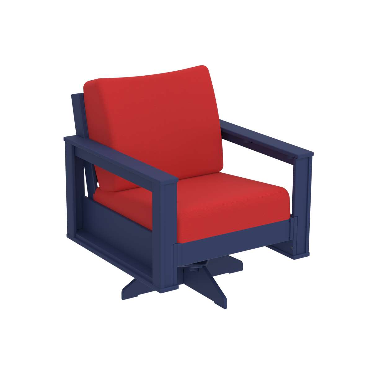 Modern Outdoor Swivel Arm Chair
