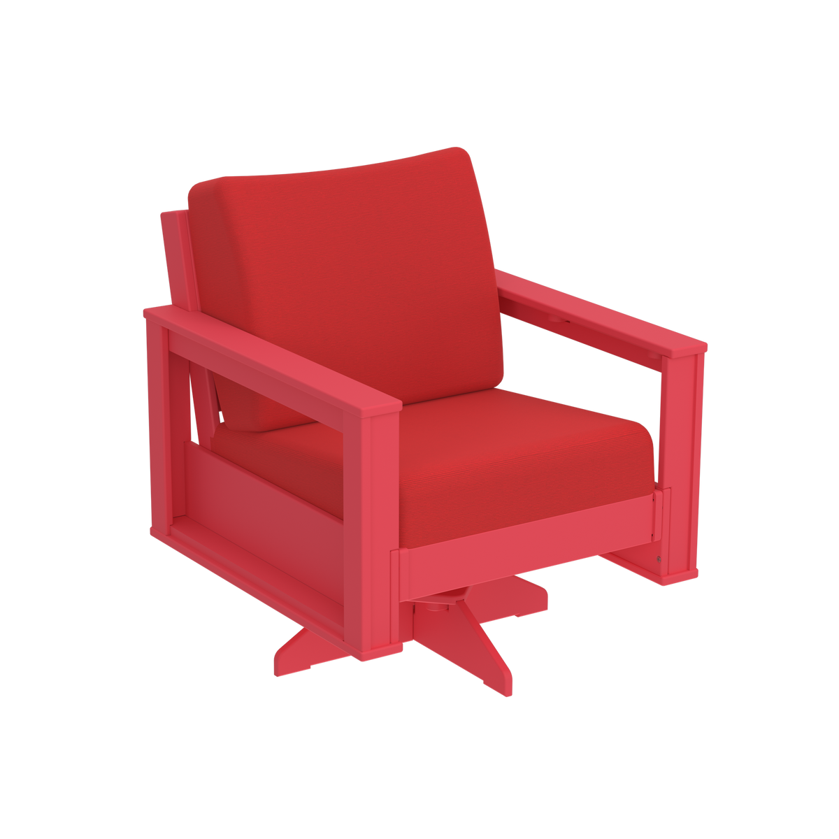 Modern Outdoor Swivel Arm Chair