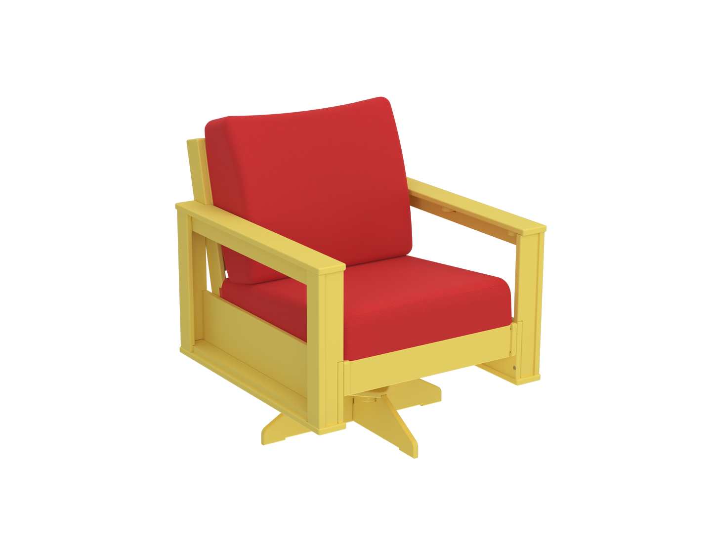 Modern Outdoor Swivel Arm Chair