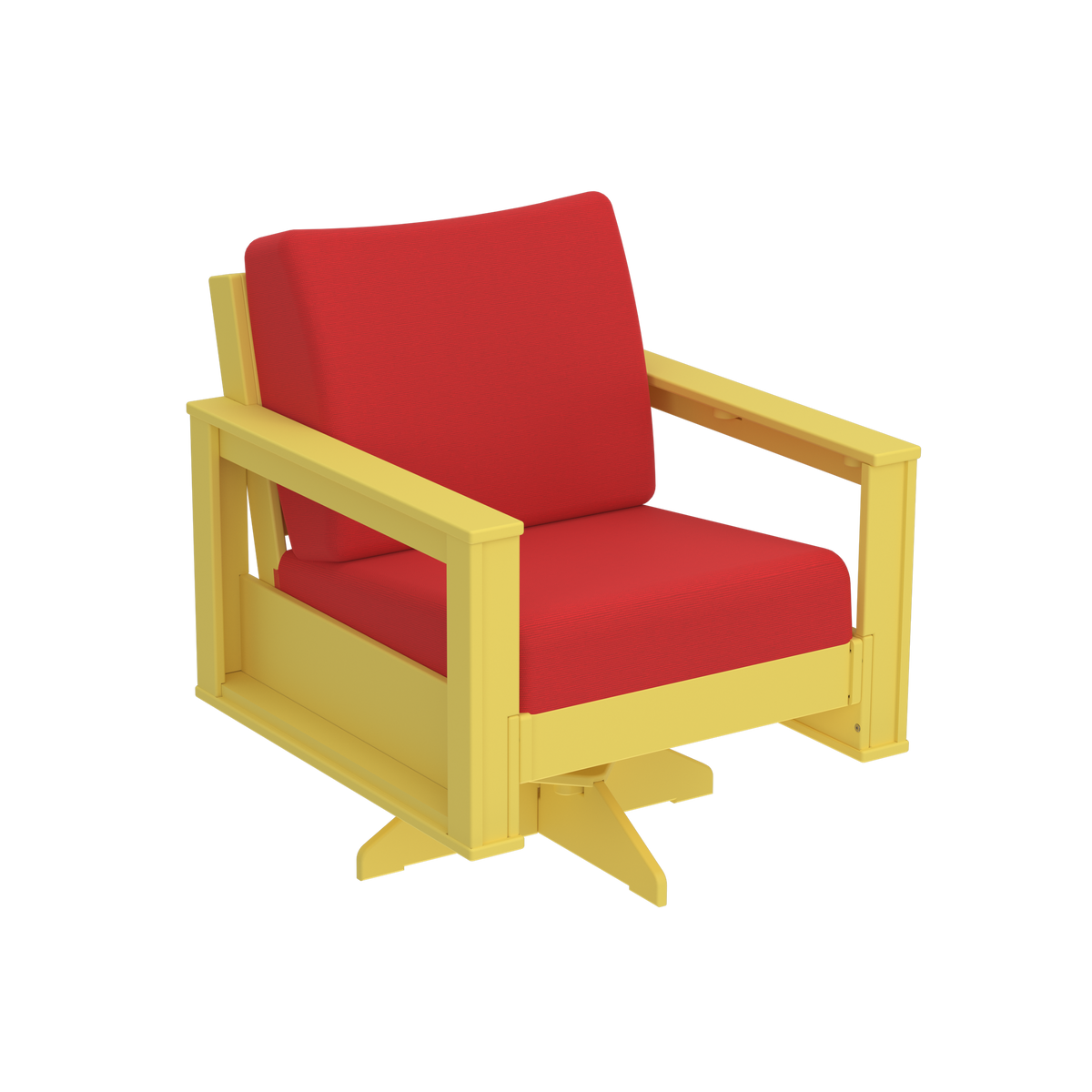 Modern Outdoor Swivel Arm Chair