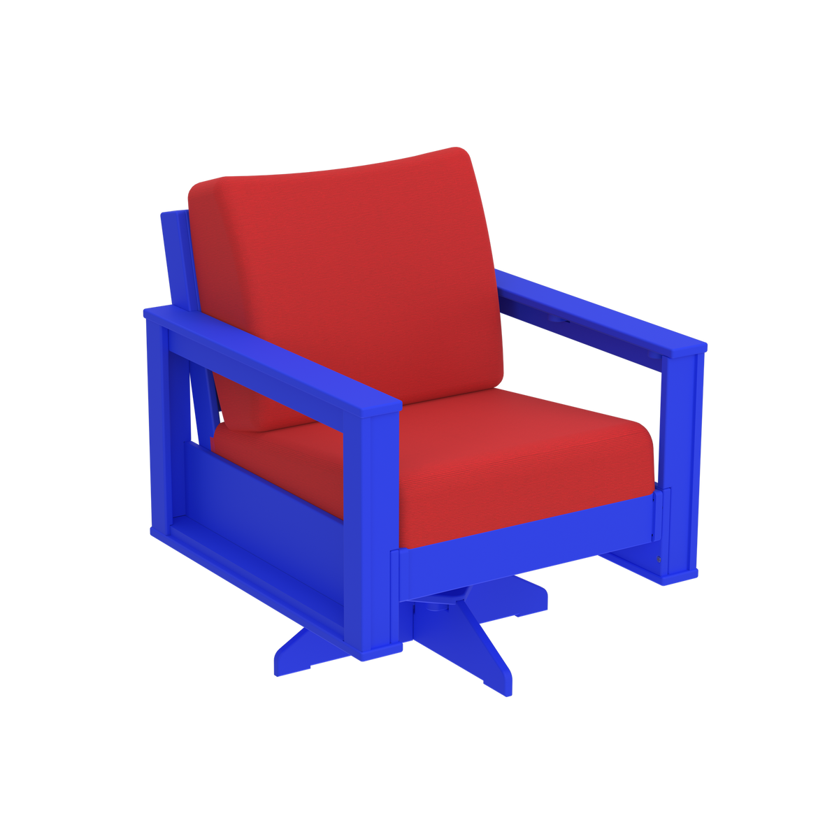 Modern Outdoor Swivel Arm Chair