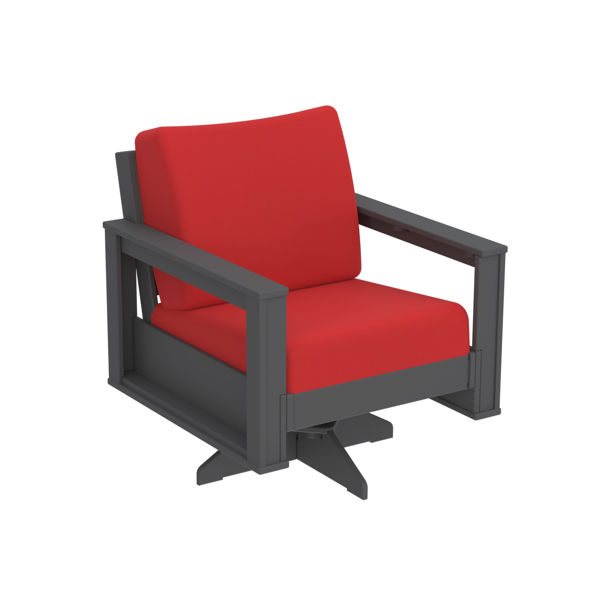 Modern Outdoor Swivel Arm Chair