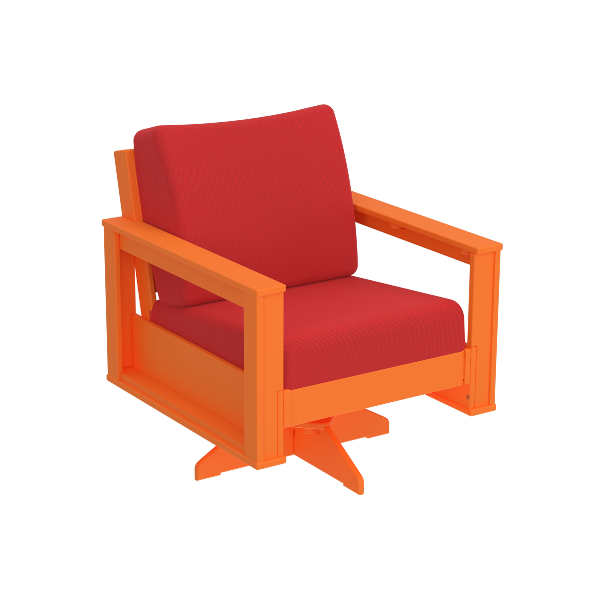 Modern Outdoor Swivel Arm Chair