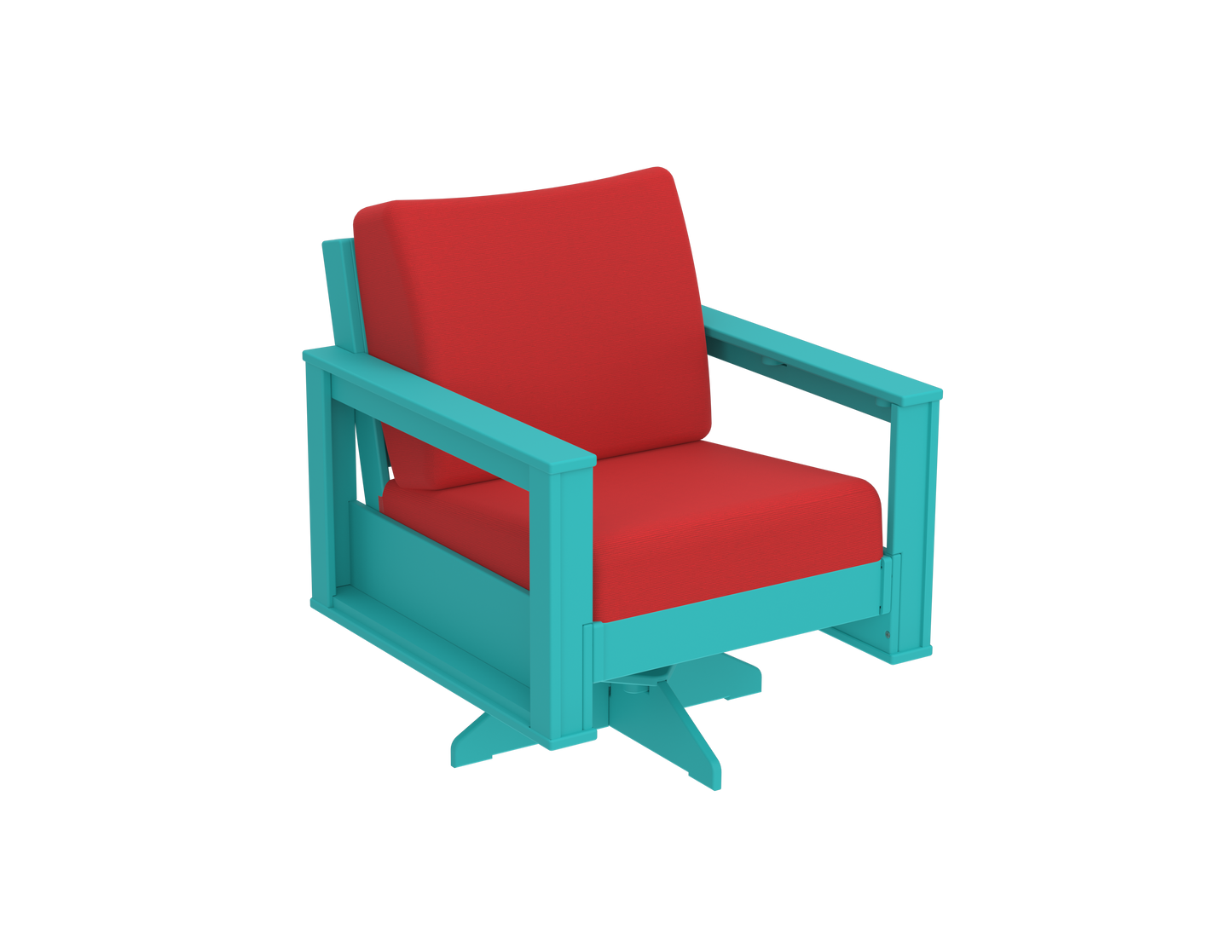 Modern Outdoor Swivel Arm Chair