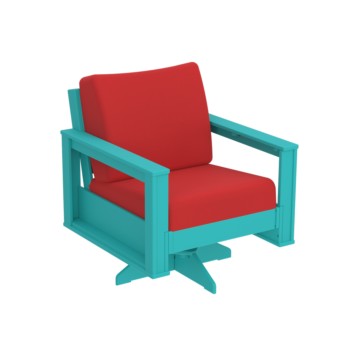 Modern Outdoor Swivel Arm Chair