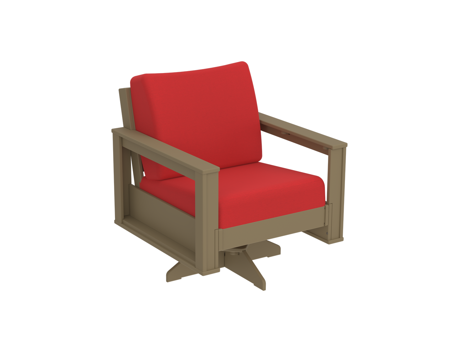 Modern Outdoor Swivel Arm Chair