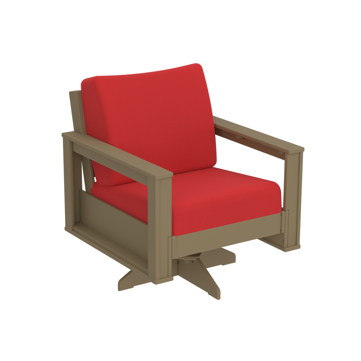 Modern Outdoor Swivel Arm Chair