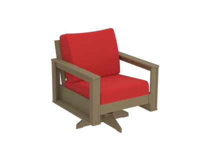 Modern Outdoor Swivel Arm Chair