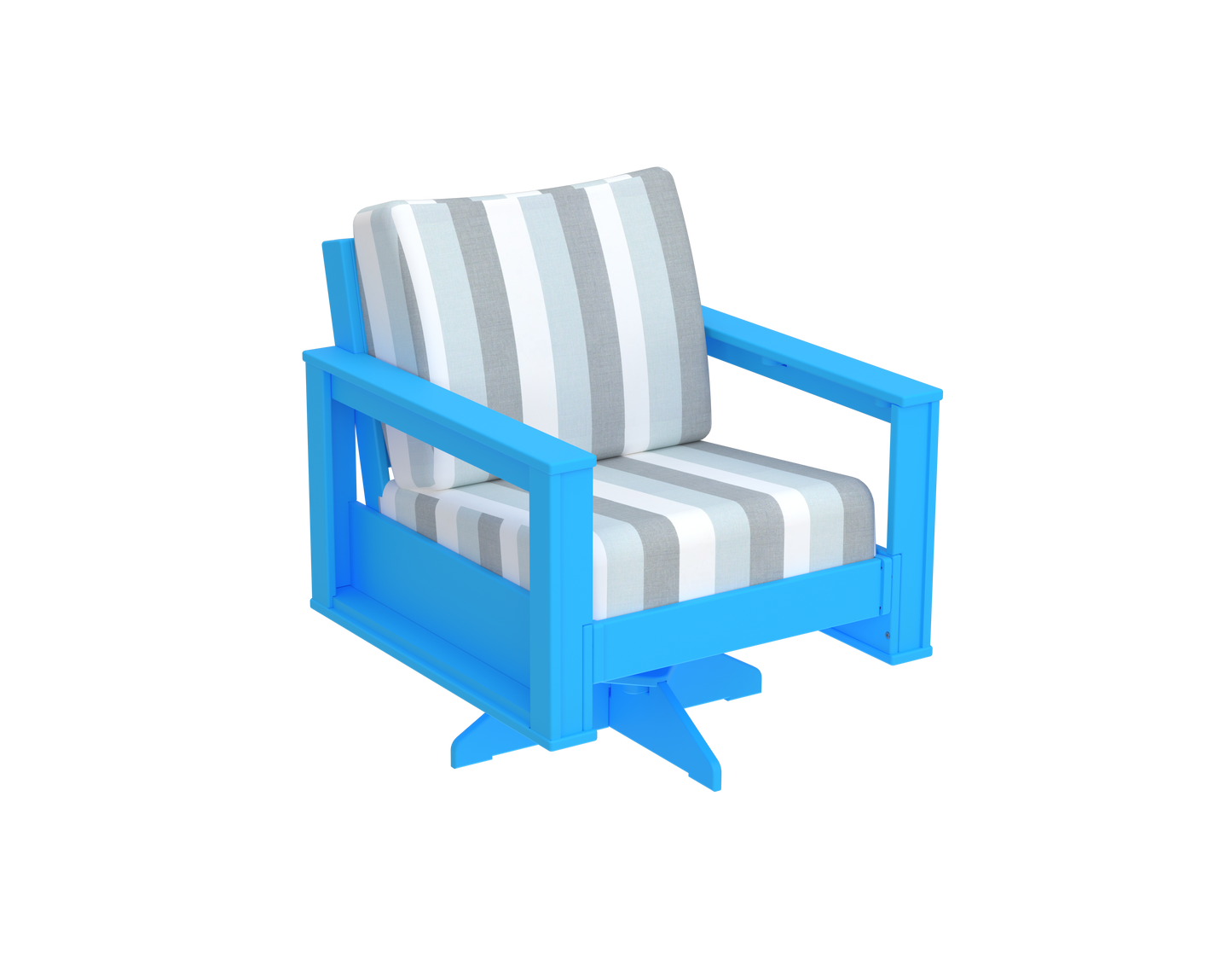 Modern Outdoor Swivel Arm Chair