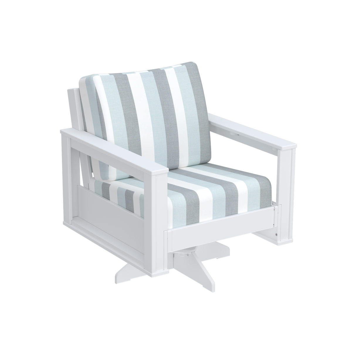 Modern Outdoor Swivel Arm Chair