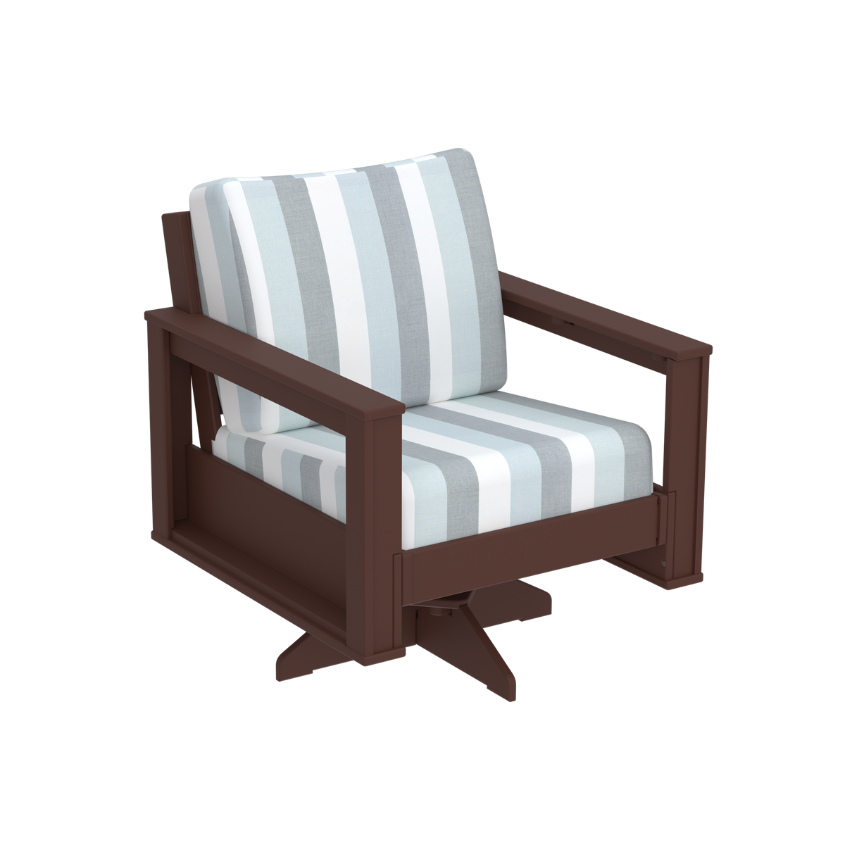 Modern Outdoor Swivel Arm Chair