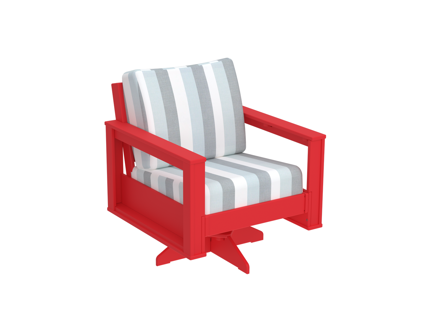 Modern Outdoor Swivel Arm Chair