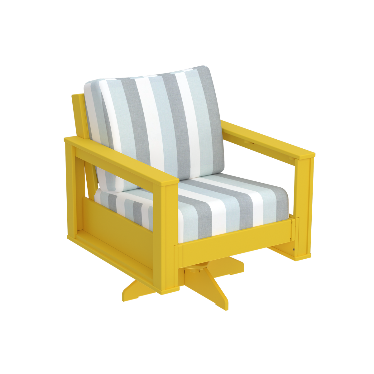 Modern Outdoor Swivel Arm Chair