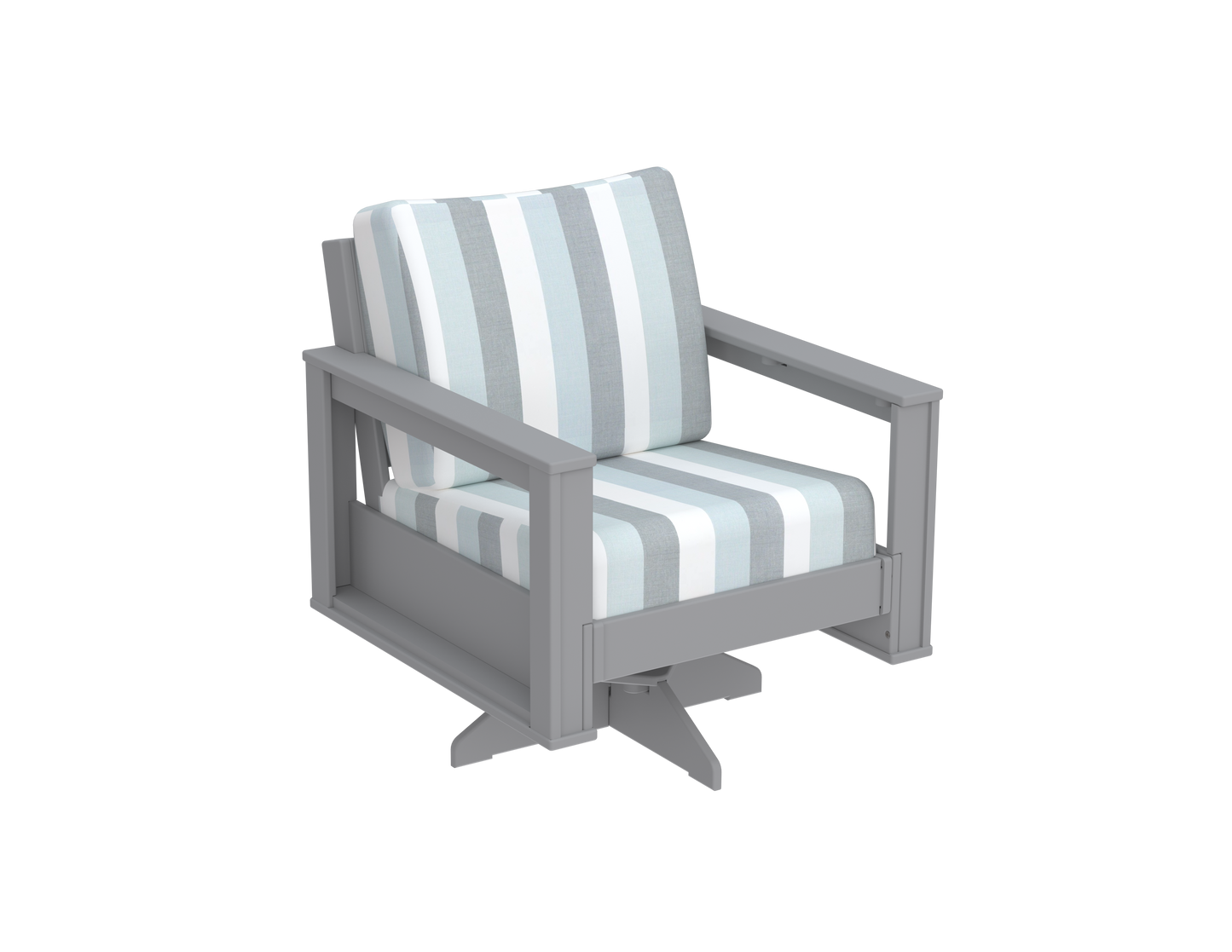 Modern Outdoor Swivel Arm Chair