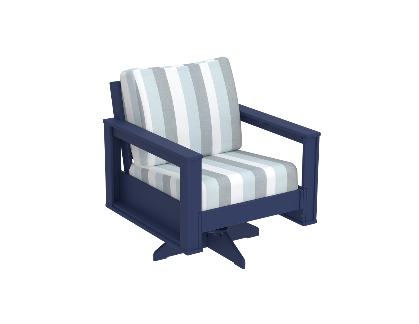 Modern Outdoor Swivel Arm Chair