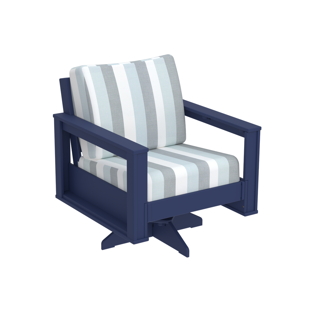 Modern Outdoor Swivel Arm Chair