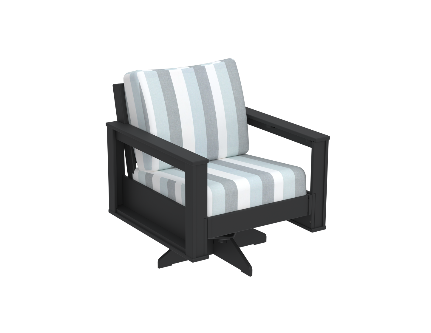 Modern Outdoor Swivel Arm Chair