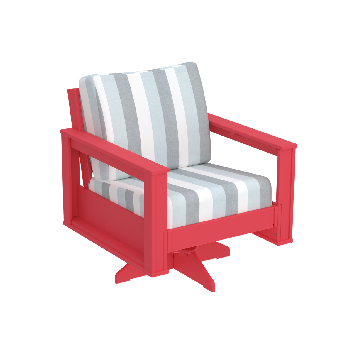 Modern Outdoor Swivel Arm Chair