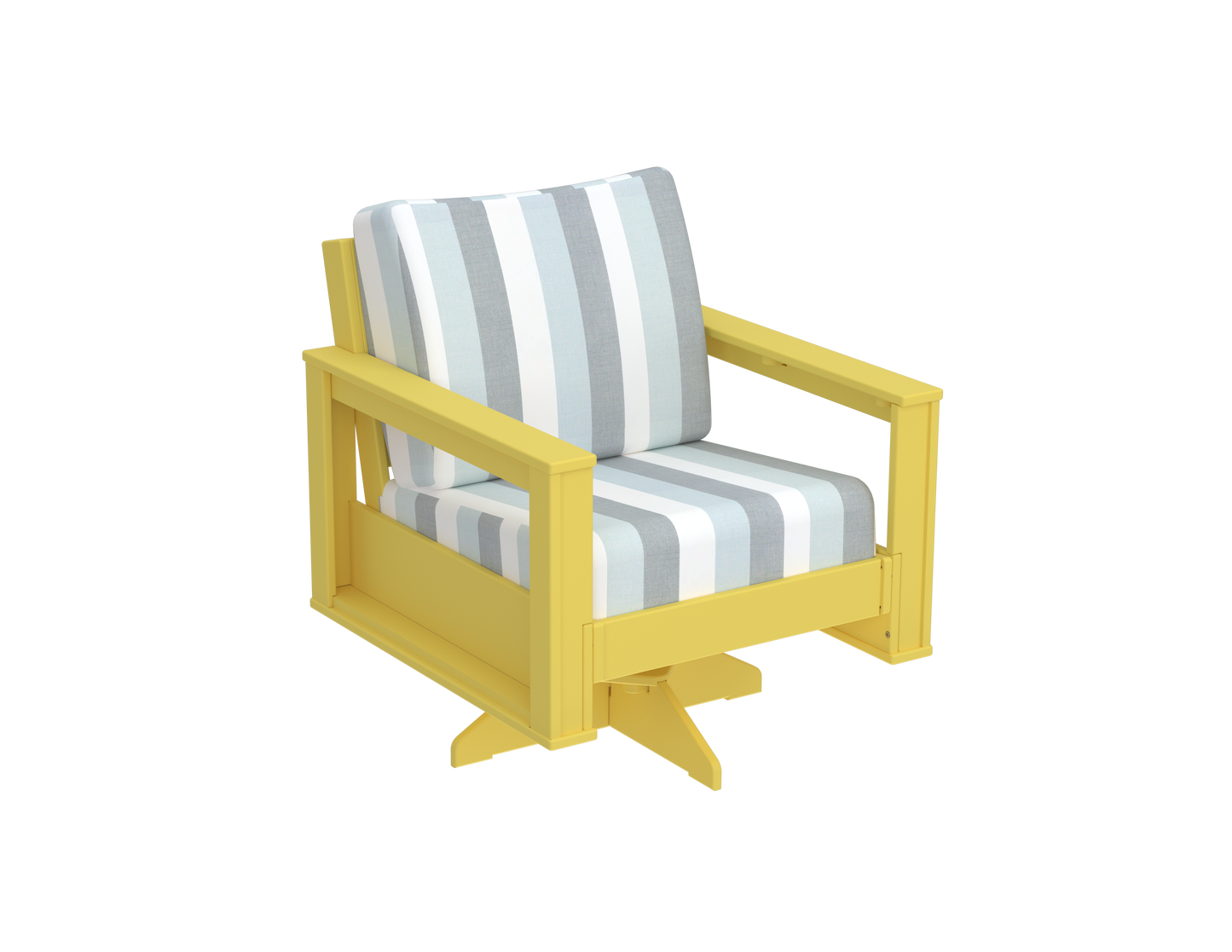 Modern Outdoor Swivel Arm Chair