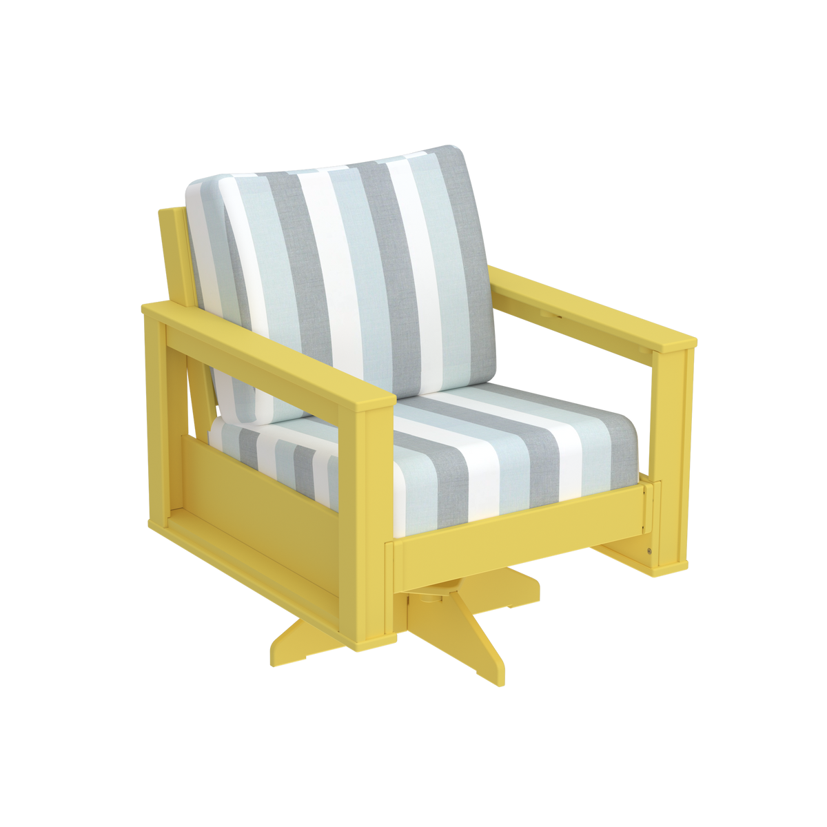 Modern Outdoor Swivel Arm Chair
