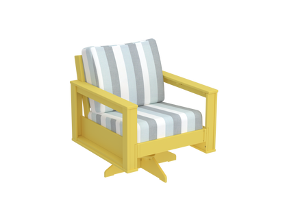 Modern Outdoor Swivel Arm Chair