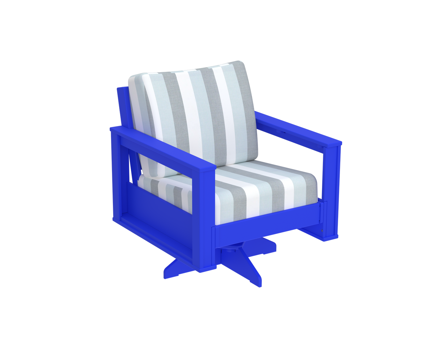 Modern Outdoor Swivel Arm Chair