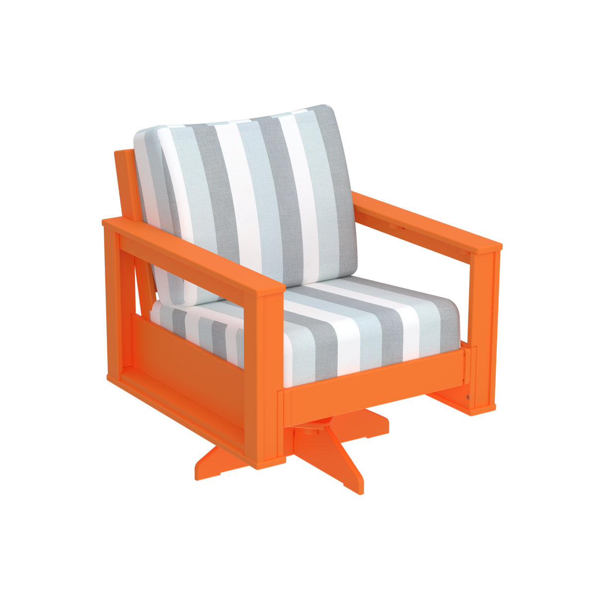 Modern Outdoor Swivel Arm Chair
