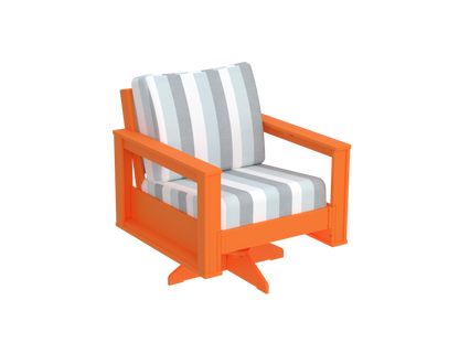 Modern Outdoor Swivel Arm Chair