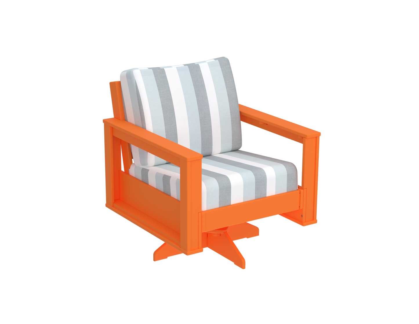 Modern Outdoor Swivel Arm Chair