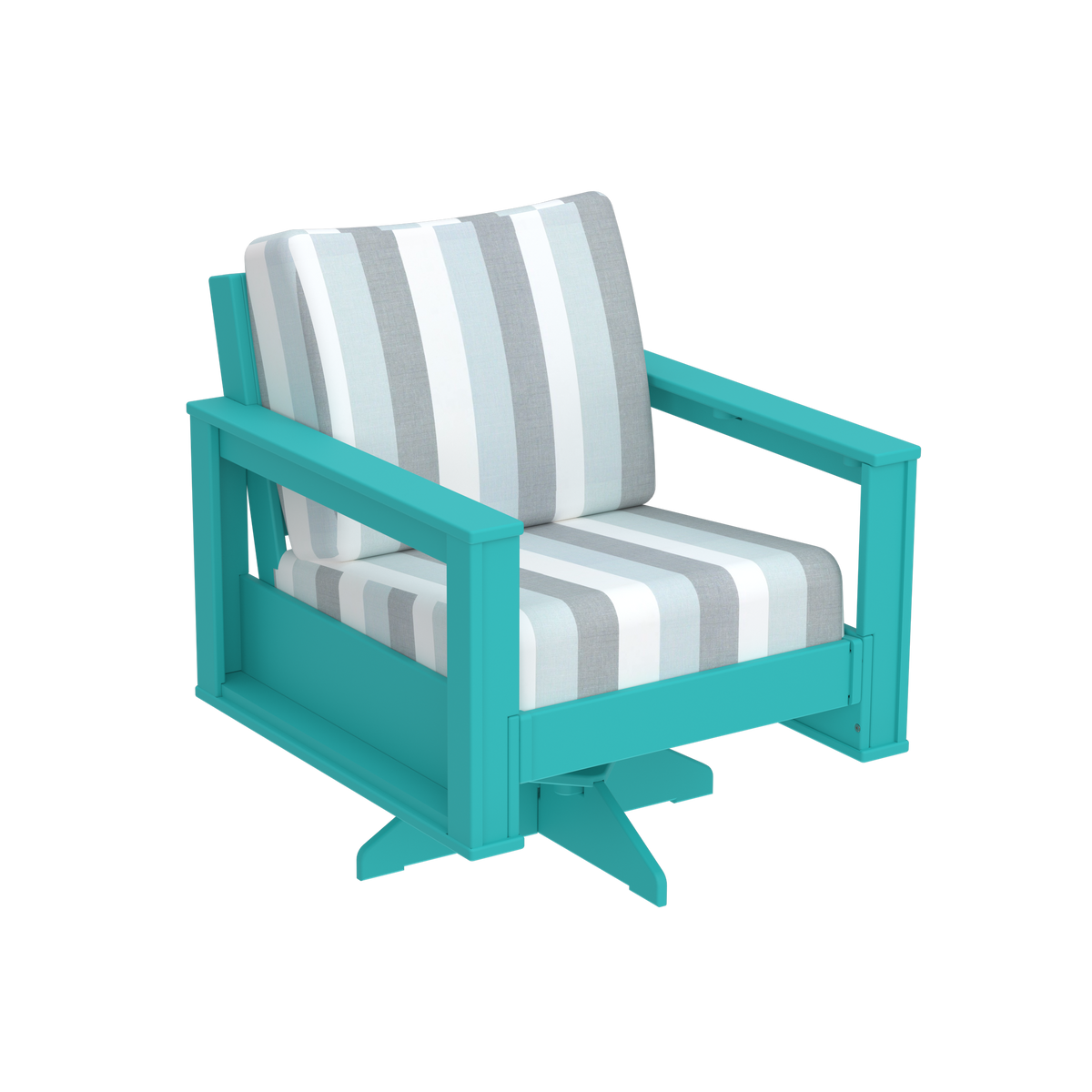 Modern Outdoor Swivel Arm Chair